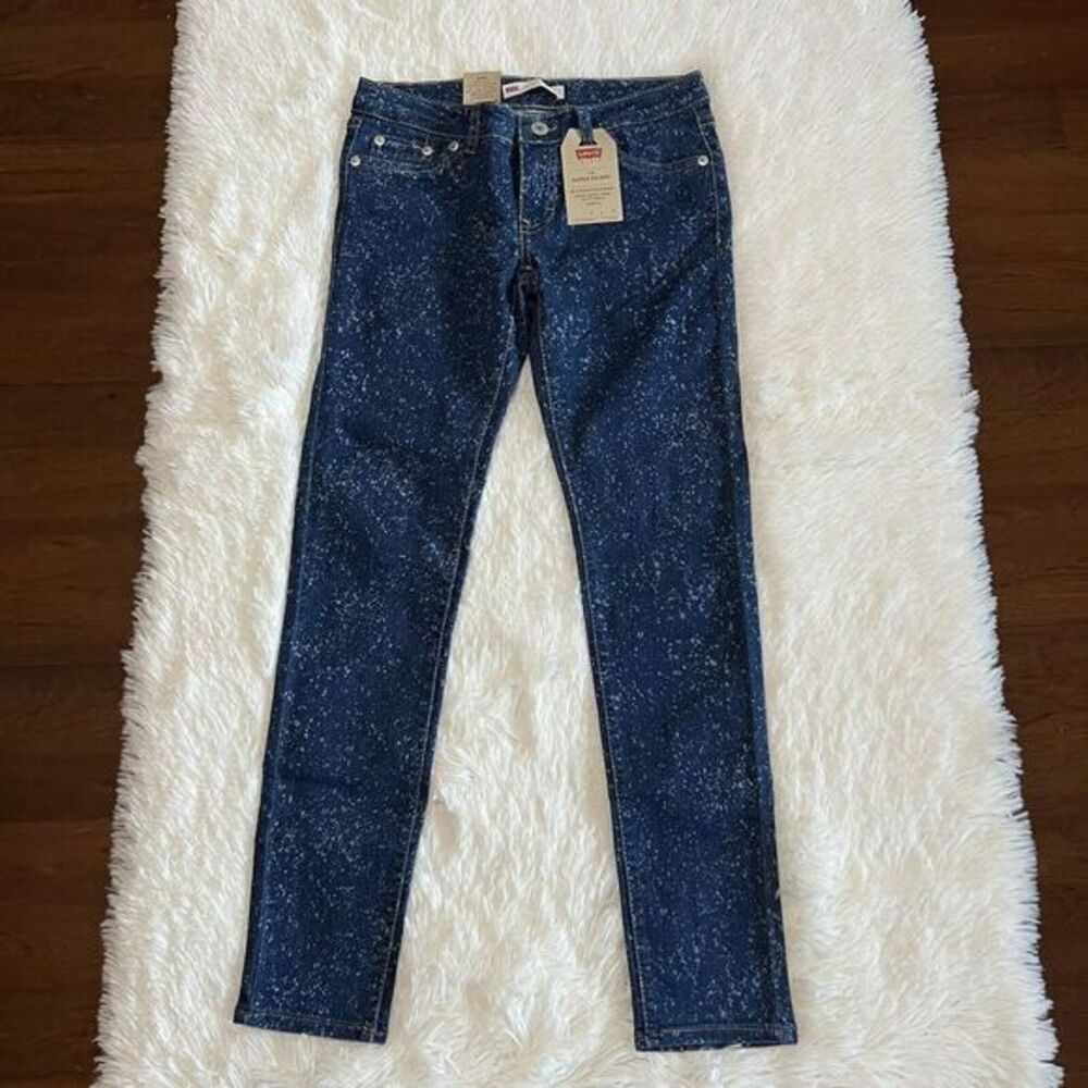 LEVI'S 710 Girl Jeans Super Skinny  Size 12‎ REG Stretch Adjustable Waistband - Picture 10 of 16